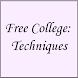 Free College: Techniques