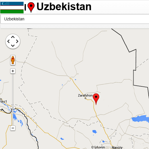 Uzbekistan Mapa