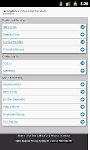 Acceptance Insurance Screenshots 1