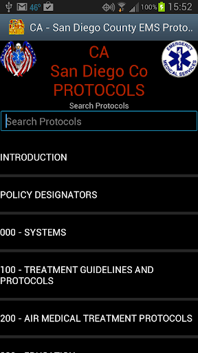 【免費醫療App】CA-San Diego Co EMS Protocols-APP點子