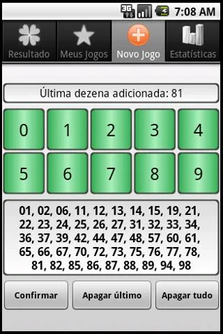 Lotomania Mobile - screenshot