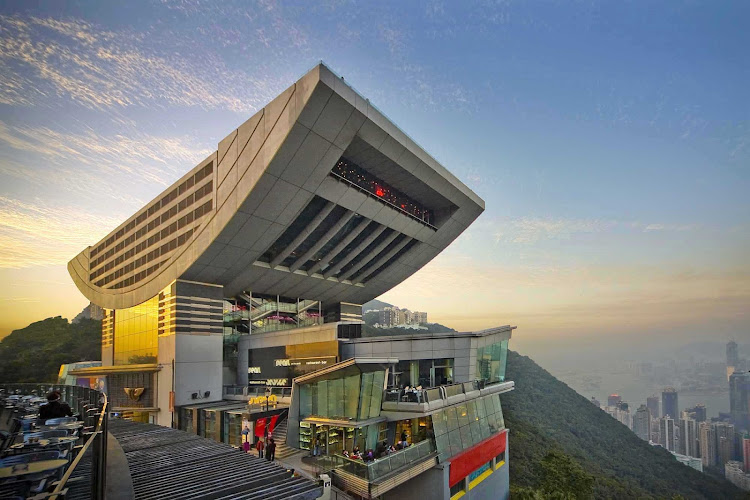 Peak Tower atop of Victoria Peak in Hong Kong.