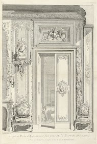 Ontwerp voor een deur voor het appartement van madame de Besenval