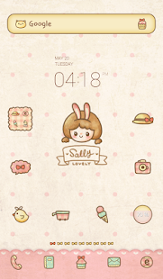 Download Lovely Sally sweet dodol theme APK for PC