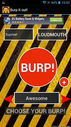 Burp it out