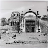 Entrance of the Dutch cemetary at Surat, Gujarat, India