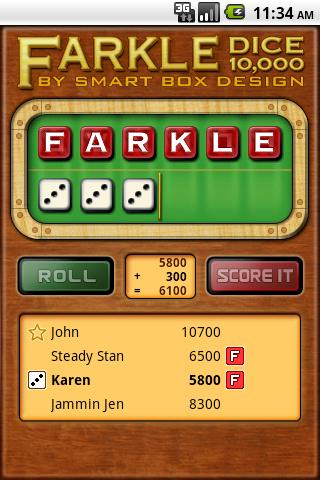 Can you find a printable list of Farkle rules online?