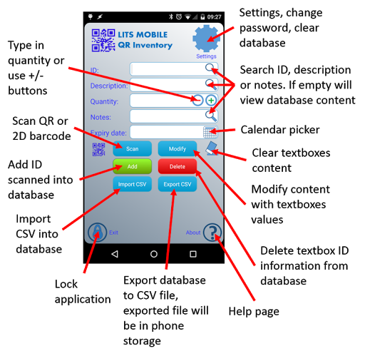 QR Bar Code Inventory Lite