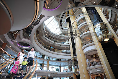 The hub of Grandeur of the Seas is the Centrum, a sweeping six-story atrium.