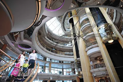 The hub of Grandeur of the Seas is the Centrum, a sweeping six-story atrium.