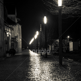 Path of light by Luís Perdigão - City,  Street & Park Night