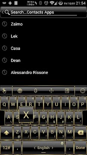 Free Theme TouchPal Frame Gold APK for Android