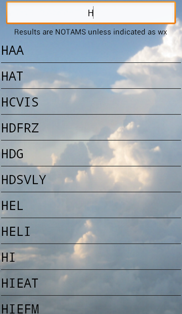NOTAM Decoder Screen 2