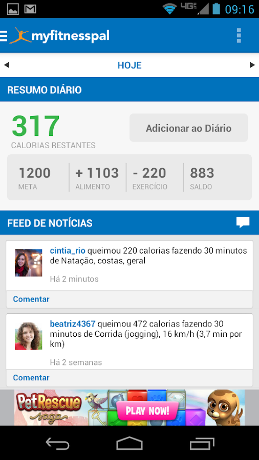 Contador de Calorias - screenshot