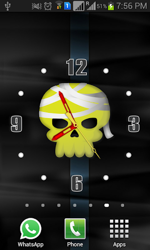 【免費個人化App】Funny Skull Clock-APP點子