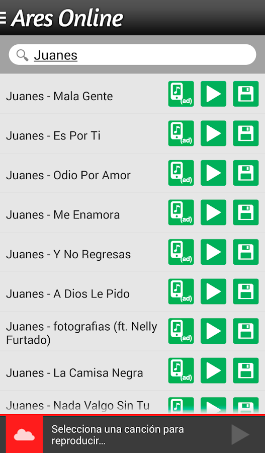 Ares Online - Música Gratis - screenshot