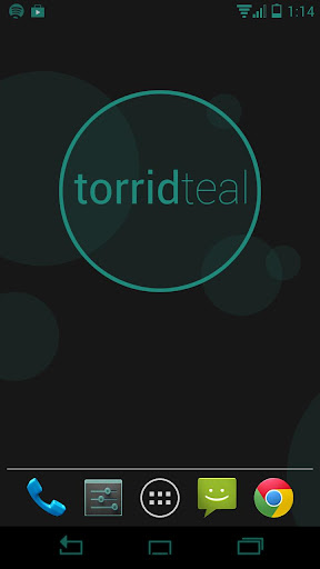 Torrid Teal CM10 Theme v1.1 APK