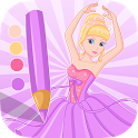 Princess Coloring Game icon