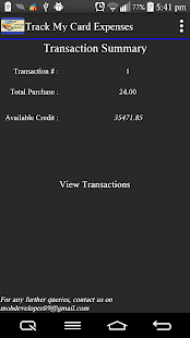 CC Expenses (Credit Card) Screenshots 1