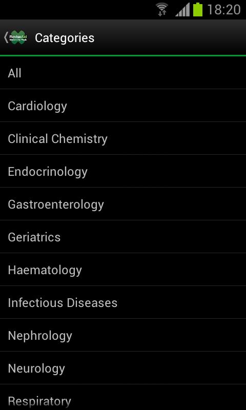Medicine for Finals Screen 2