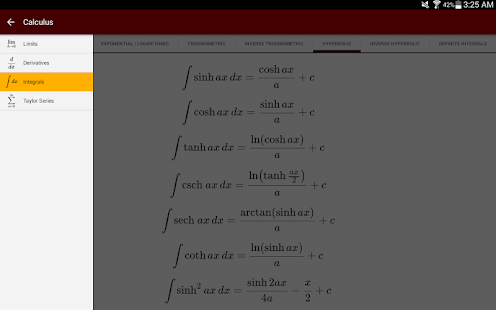 Lastest Calculus Cheatsheets APK for Android