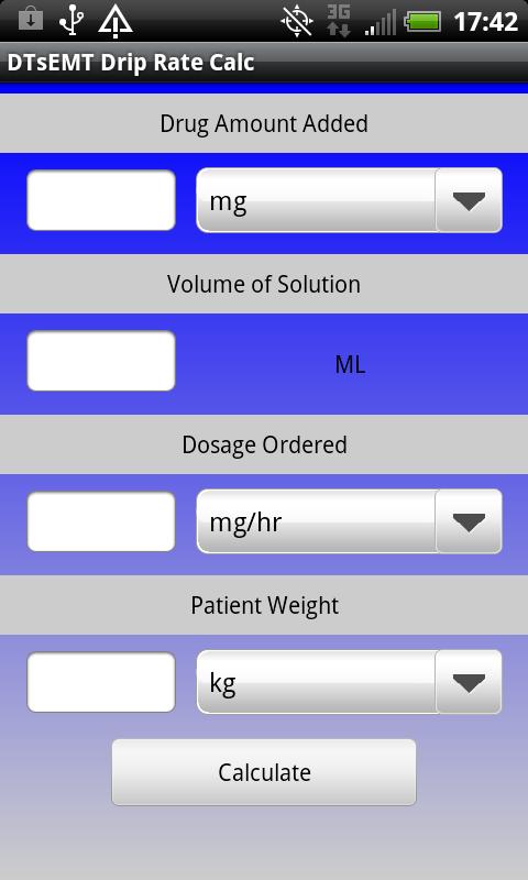 IV Drip Rate Calculator - Android Apps on Google Play