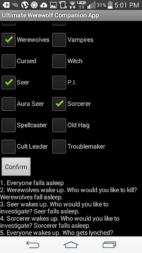 Werewolf Companion App