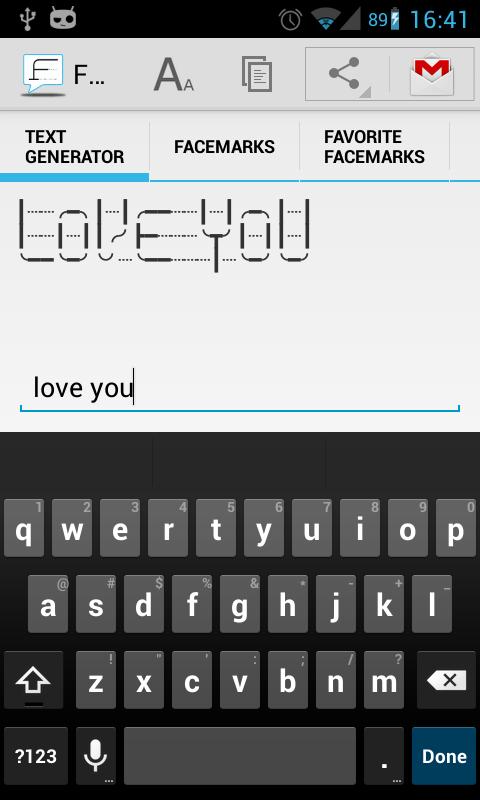 Facemarks (♥ NEW text art) Screen 2