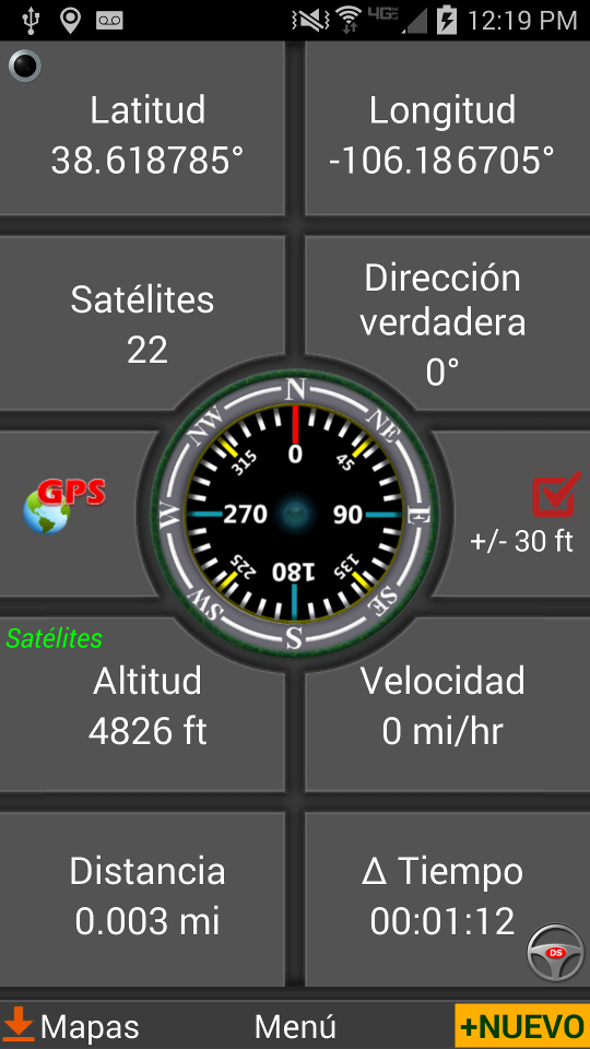 Polaris Navegación GPS Screen 1