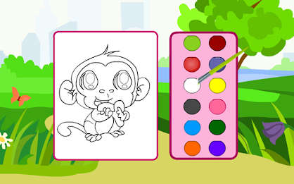 Monkey Coloring Game poster 10