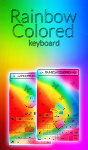 Rainbow Colored Keyboard