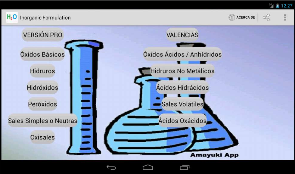 Formulación Química Aplicaciones Android en