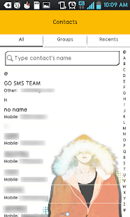 How to download chasinam (Hoodie) GO sms theme lastet apk for android