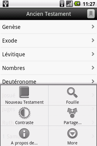 La Sainte Bible, Louis Segond Screen 2