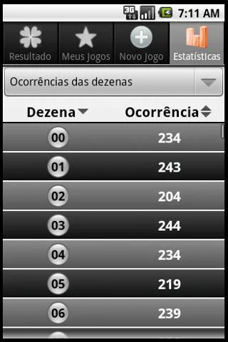 Lotomania Mobile - screenshot
