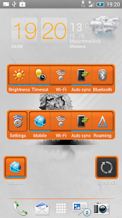 Lastest Bright Orange-Sense 4+ HD Skin APK