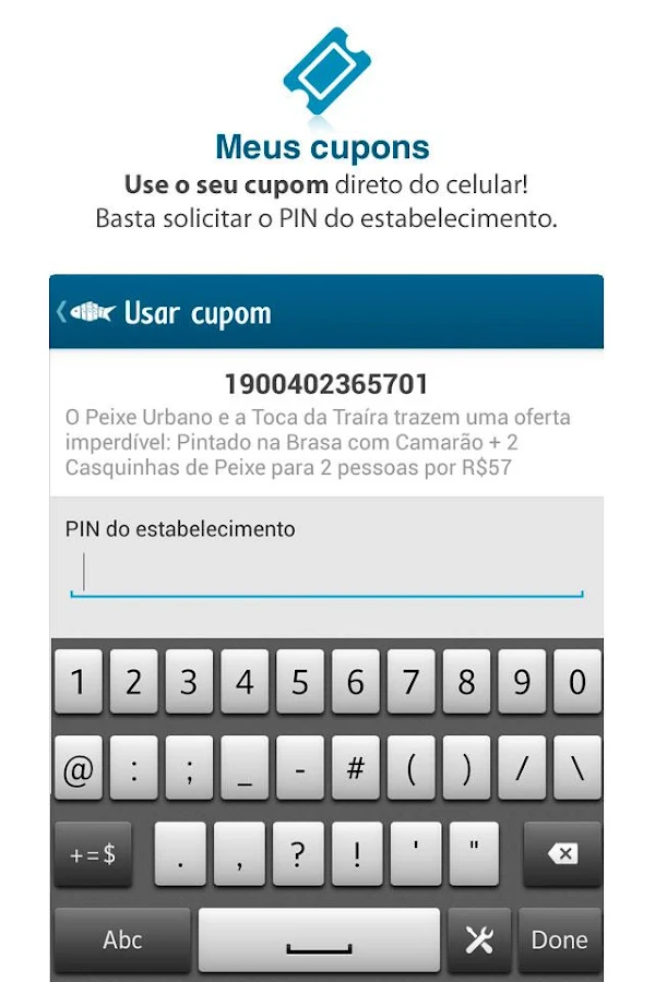 Peixe Urbano - screenshot