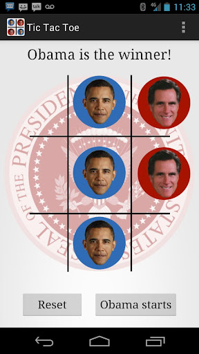 Election 2012 Tic Tac Toe