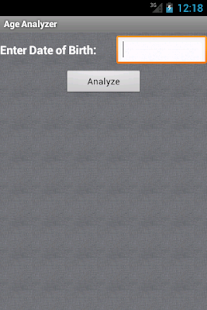 Age Analyzer - náhled