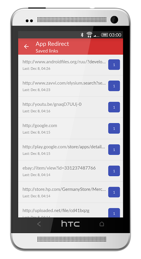   App Redirect: captura de pantalla 