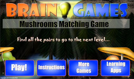 Magic Mushrooms Matching Game