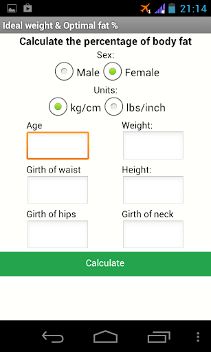 【免費健康App】Ideal weight & Optimal fat %-APP點子