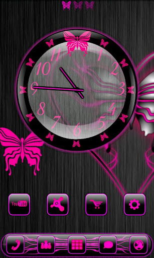 Butterflyglow Clock Widget