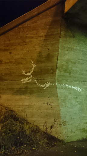 Deer Skeleton Mural