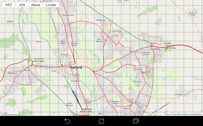 Oxford Bus Map Screen 2