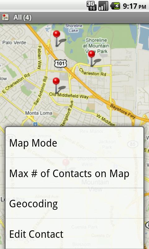 Contact Map Screen 2