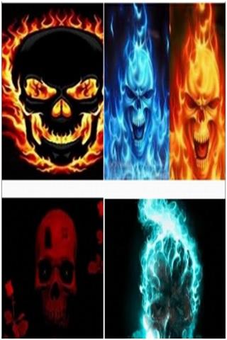 Flaming Skulls