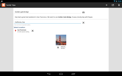 Blogger - screenshot thumbnail