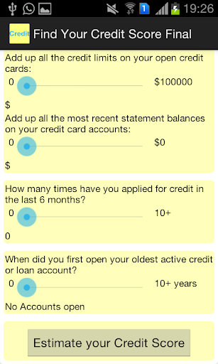 Find Credit Score Calculator