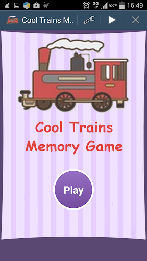 Cool Trains Memory Game